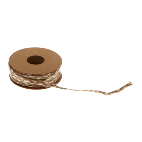 Lurrose 1 Rolle Schleife Valentinstag dekoratives Band Bausatz Chiffon Ornamente seidenband bändchen bandfeile ribbons turnband Hochzeitsband DIY handgemachtes Band Hanfband Hanfseil Beige von Lurrose