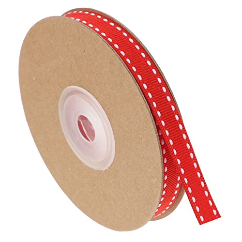 Lurrose 1 Rolle Schleife seidenband ribbon verpackungen für geschenkpakete haar klammerm Girlande Bänder zum Verpacken leer Geschenkband selber machen dünnes rotes Band Polyester von Lurrose