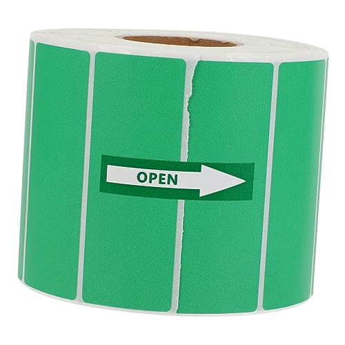 Lurrose 1 Rolle Selbstklebendes Druckpapier Namensschilder Praktische Farbaufkleber Aufkleberdruckerpapier Markierungslaschen Bedruckbare Etiketten Kupferplattenaufkleber Green von Lurrose