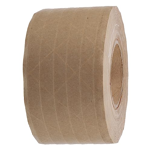 Lurrose 1 Rolle Sicherheitsband Klebrig Nachfüllung Hersteller Doppelseitiges Klebeband Saum Halter Verpackungen Für Kleinunternehmen Packband Klar Karton Etikett Light Brown Kraftpapier von Lurrose