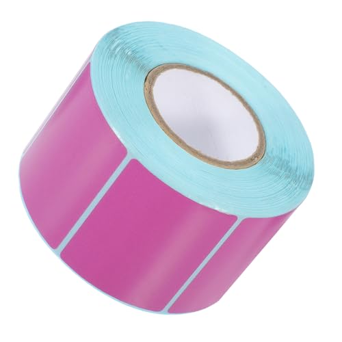 Lurrose 1 Rolle Thermopapier Klebeetikett Namensetiketten Aufkleber Preisaufkleber Aufkleberpapier Express-etiketten Selbstklebendes Etikett Adressetiketten Rechtecke Beschriften Violett von Lurrose