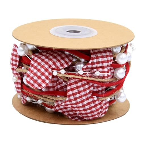 Lurrose 1 Rolle Valentinstag-Band seidenband ribbon DIY Geschenkband farbband decor Bausatz durchsichtiges Organzaband Blumenstraußband selber machen Partyverpackungszubehör Polyester rot von Lurrose