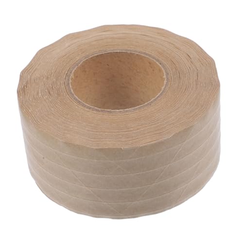 Lurrose 1 Rolle Verpackung mit braunem Klebeband Packband, strapazierfähig braunes Papierband verpackungsmaterial packing tape Hochleistungsklebeband zum Verpacken braunes Versandklebeband von Lurrose