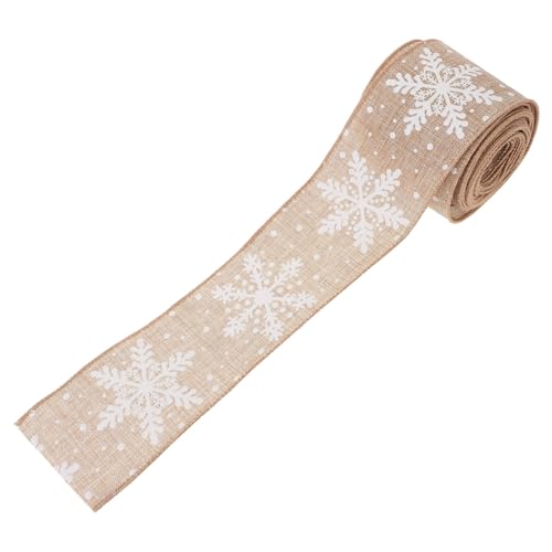 Lurrose 1 Rolle Weihnachtsband Perlen Dekoration Geschenkband Fransenband Sackleinenband Bänder Für Bündeln Fleck Band Zum Verpacken Party Verpackungsatinband Bausatz Khaki Eisen von Lurrose