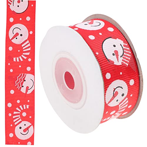 Lurrose 1 Rolle Weihnachtsband gebundene Bänder Sackleinen Bänder zum Verpacken Bänder für Spitze ribbon bandfeile weihachtsdeko s Geschenkbänder Bänder zum Basteln Polyester rot von Lurrose