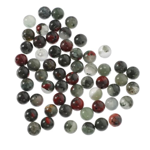 Lurrose 1 Saite Afrikanische Blutsteinperlen Weihnachtsperlen für die Schmuckherstellung Makramee-Perlen Rocailles natursteinperlen gemstone beads Perlen für DIY dekorative Schmuckperlen von Lurrose