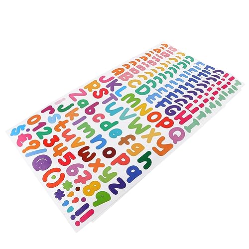 Lurrose 1 Satz Alphabet-aufkleber Alphabet- Und Zahlenaufkleber Buchstabenaufkleber Hochzeitssticker Hochzeits Sticker Decals Buchstabenetiketten Selbstklebende Buchstaben Vinyl 10 Blatt von Lurrose