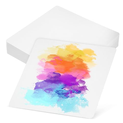 Lurrose 1 Satz Aquarellpapier Kartonpapier Papier Zum Malen Von Kindern Aquarellkarten Papier Für Die Aquarellmalerei Zeichenpapier Malpapier Für Kinder Wasserzeichnungskarte Weiß 50 Stück von Lurrose