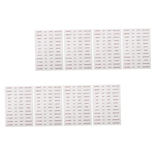 Lurrose 1 Satz Aufkleber Scrapbook-sticker Selber Machen Buchstabendekor Mini-dekor Diy-brief Mini-sammelalbum Mini-sticker Für Kinder Miniband Diy-abziehbilder Pvc Rose Gold 8 Blatt von Lurrose