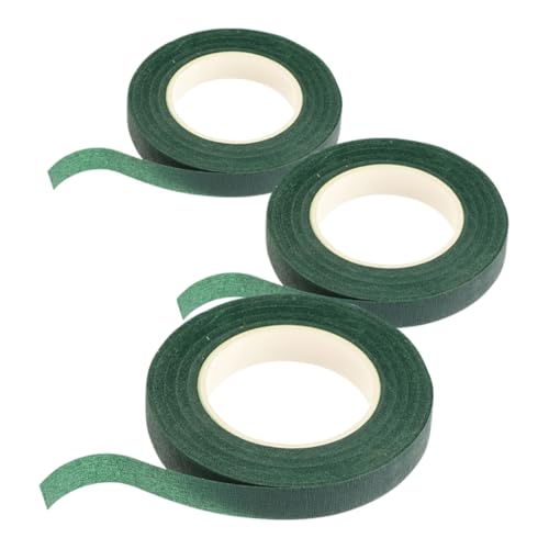 Lurrose 1 Satz Blumenstrauß Aus Grünem Band Grüne Blumenklebeband Floristik Klebeband Blumenbinden Tape Strauß Band Klebeband Für Blumenarrangements Kleber Auf Gummibasis Dark Green 3st von Lurrose