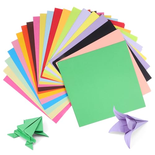 Lurrose 1 Satz Buntes Origami Quadratisches Papier Bunte Origami-papiere Pastellpapier Zum Basteln Farbiges Kartonpapier Origami-papier-kit Farbpapier Zum Basteln Zellstoff 200st von Lurrose