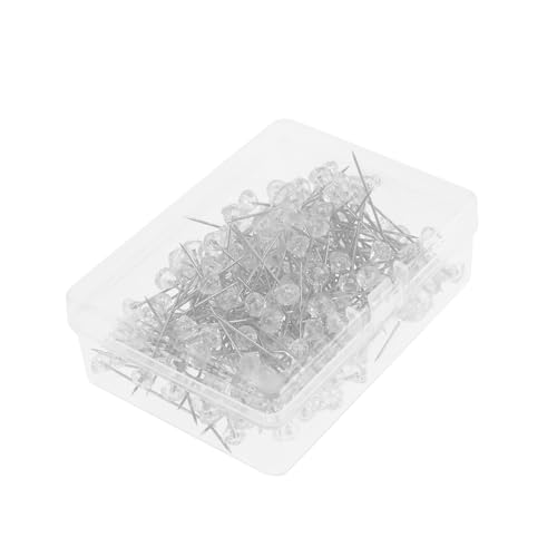 Lurrose 1 Satz Diamantnadel Hochzeitsdekoration Nâhzubehör Corsagenstecker DIY Blumenpins Blumennadeln Broschennadeln Zum Basteln Korsage Sicherheitsnadeln Plastik Transparent 200st von Lurrose