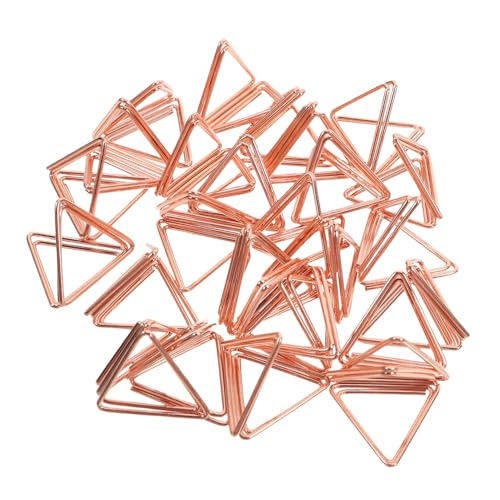 Lurrose 1 Satz Dreieckiger Geldscheinhalter Ständer Für Fotoclips Platzkarten Für Die Party Memo-fotoclips Fotoständer Tischmenühalter Kartenhalter Stehen Fotohalter Metall Rose Gold 24st von Lurrose