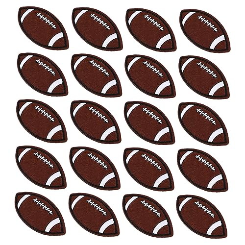 Lurrose 1 Satz Fußball Patch Kleidungspatches Blumen Bestickter Patch Sport Stickpatches Bestickte Patches Mini Patches Jeans Mit Stickerei Süße Jeans Aus Polyester 20 Stück von Lurrose