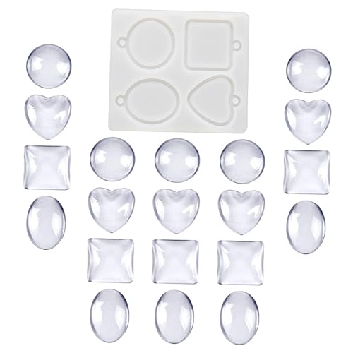 Lurrose 1 Satz Gem -Form Schmuckset Zubehör Lesezeichen Quaste Schmuck Organizer Kette silikonform silikonmuffinformen Gießform für Anhänger Formen für Schlüsselanhänger Kieselgel von Lurrose