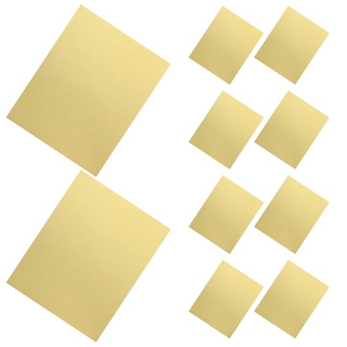 Lurrose 1 Satz Goldener Einseitiger Karton Papierquadrate Zum Falten Von Papier Sandwich-geschenkpapier Kartonpapier Origami-faltpapier Origami-sterne-papiere Abdeckpapier 275g Papier 10st von Lurrose