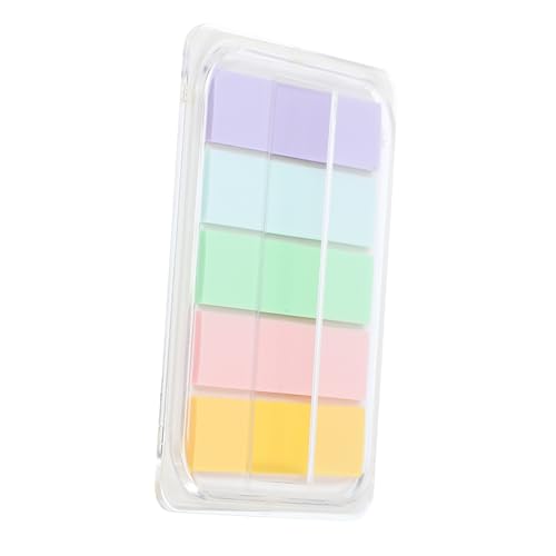 Lurrose 1 Satz Haftnotiz Nagelaufkleber klebrige Indexregisterkarten farbige Notizregister klebrige Seiten-Tags selbstklebende Lesemarkierungen Aufkleber lesen Index-Tabs Papier Colorful von Lurrose