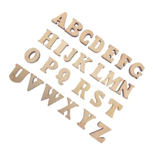 Lurrose 1 Satz Handgefertigtes Buchstaben Des Alphabets Buchstaben Hintergrund Kleine Buchstaben Wandbuchstaben Buchstaben Zum Basteln Holzhandwerk Hölzern Beige 300st von Lurrose