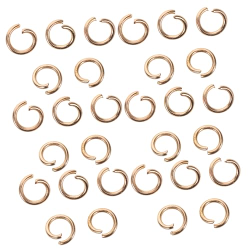 Lurrose 1 Satz Kettenglied Steckerhalterung Hochleistungsverbinder Mehrzweckverbinder Mehrzweck Biegering Wandhalterung Gürtelzaum Halskette Ringverbinder Armbänder Golden 30 Stück von Lurrose