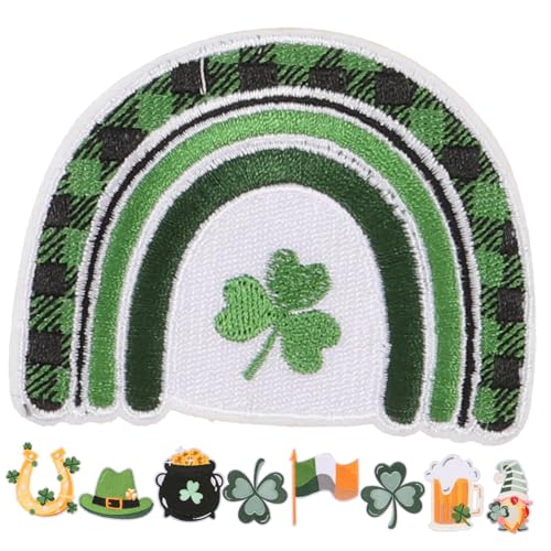 Lurrose 1 Satz Kleeblatt Glucksbringer Apfelding Ornaments Schublehre St. Patrick's Day Stoff Patch Dekoration Kleidungsflicken Aufnähen Aufnäher Für Kleidung Flecken Polyester 9 Stück Lurrose 1 Satz Kleeblatt Glucksbringer Apfelding Ornaments Schublehre St. Patrick's Day Stoff Patch Dekoration Kleidungsflicken Aufnähen Aufnäher Für Kleidung Flecken Polyester 9 Stück von Lurrose