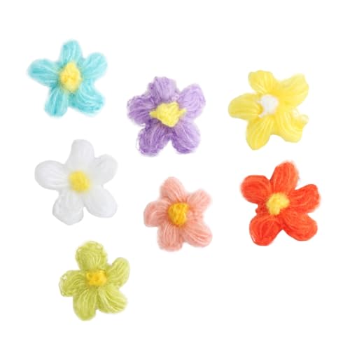 Lurrose 1 Satz Kleine Blumenaccessoires Retro Rosenaufnäher Für Kleidung Lametta Fransen Rechteckige Mini Haarspangen Zarte Kleidungsaufnäher 35 Stück von Lurrose