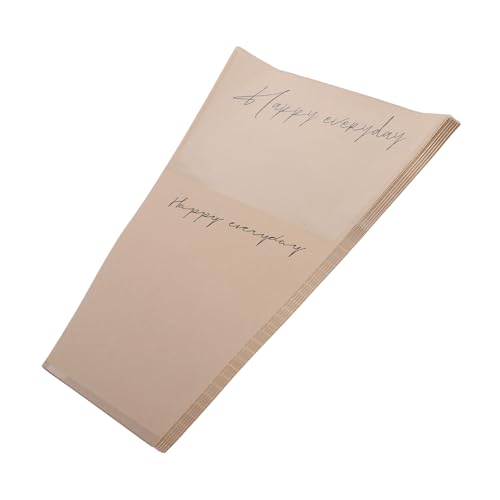 Lurrose 1 Satz Kraftpapier Beutetüten Blumenstraußhülle Geschenkpapiere Blumen Verpackungstüten Transparente Tüten Partytüten Blumenstraußtüten Kraftpapier Beige 20 Stück von Lurrose