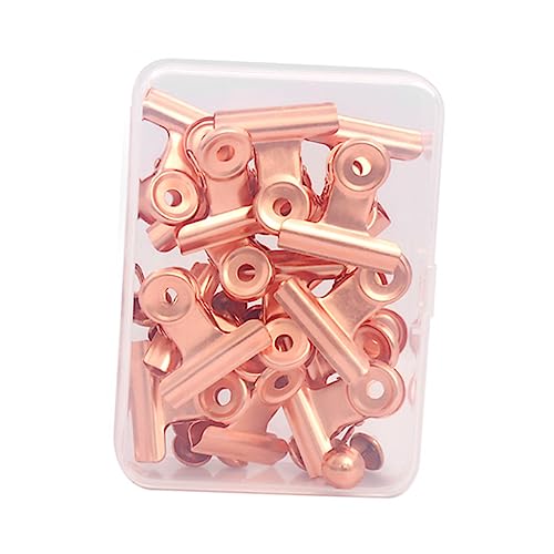 Lurrose 1 Satz Lange clip aus Metall Drahtbinder industrielle Clips Büroklammern Clip Büro-Fotoclips rechnungswesen buchhaltung Schulbedarf dekorative Papiermappen Eisen Rose Gold von Lurrose