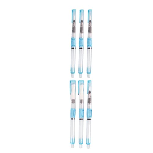 Lurrose 1 Satz Leitungs Wasserstift-set Aquarell-zeichenpinsel Aquarell-kalligrafie-stifte Tragbare Wasserstifte Kreativer Aquarellstift Löslicher Malstift Pigmentmalstift Plastik Blue von Lurrose