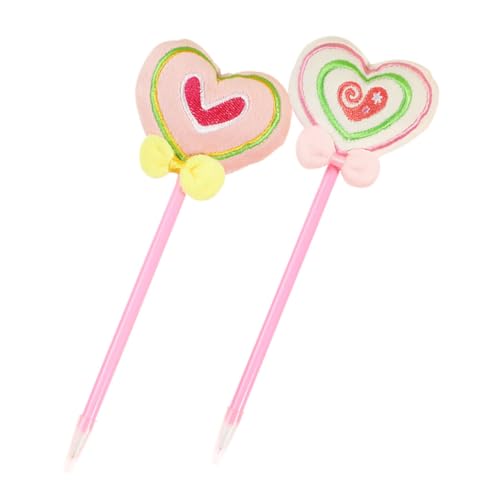 Lurrose 1 Satz Liebe Kugelschreiber Herzförmige Stifte Valentinstagsgeschenke Für Kinder Plüschstifte Kawaii-zeug Valentinstag-taschenfüller Cartoon-stifte Gefüllte Herzstifte Pp 2st von Lurrose