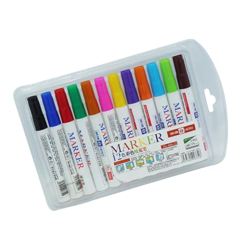 Lurrose 1 Satz Marker Lackstift Malstifte Bunt 12 Stück von Lurrose