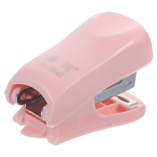 Lurrose 1 Satz Mini-Hefter ergonomische the office die schule de - Schreibtischhefter - Kinderhefter Hefter klein kreativer Hefter Büro-Tischhefter Unterrichtsmaterialien Kunststoff Rosa von Lurrose