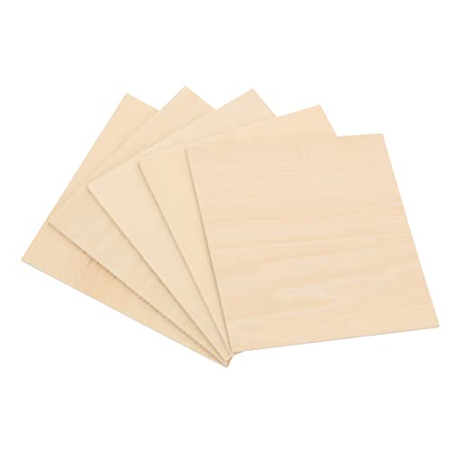 Lurrose 1 Satz Planke Holzbrett Bügelbrett Holzpaneele Weiße Schaumstoffplatten Selbstzentrierender Bohrer Basteln Bastelzubehör Selber Machen Holzplatte Hölzern Light Brown 5st von Lurrose