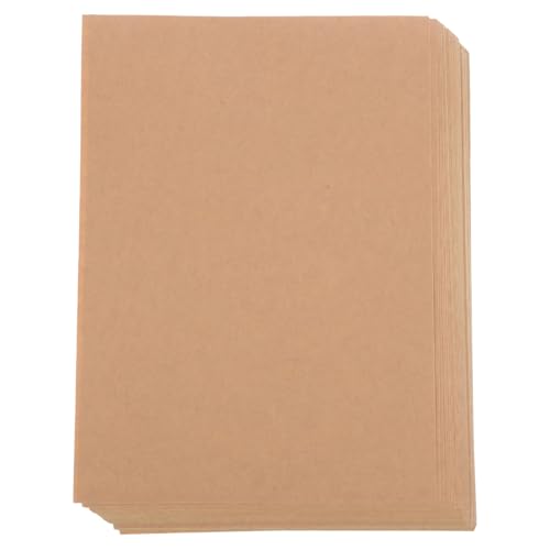 Lurrose 1 Satz Selbstklebendes Kraftpapier Druckerpapier Aufkleber Bastelbedarf Bedruckbare Aufkleber Selbstklebende Aufkleber Für Druckeretiketten Papier Für Drucker Brown 50 Blatt von Lurrose