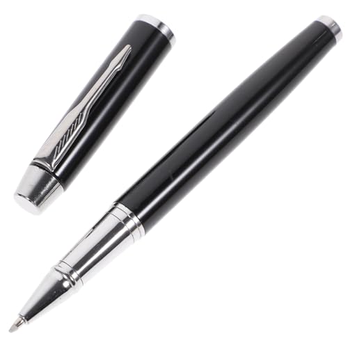 Lurrose 1 Satz Stift Unterschreiben Tragbarer Stift Stifthalter Für Den Haushalt Signierstift-kit Stifte Geschenkversorgung Schulversorgung Kugelschreiber Stiftverpackung Black Metall von Lurrose