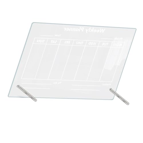 Lurrose 1 Satz Transparente Schreibtafel Transparentes Nachrichtenfeld Trockener Radiergummi Kreide Punkt Durchsichtiges, Trocken Abwischbares Brett Magnete Löschbar Messageboard Led Acryl von Lurrose