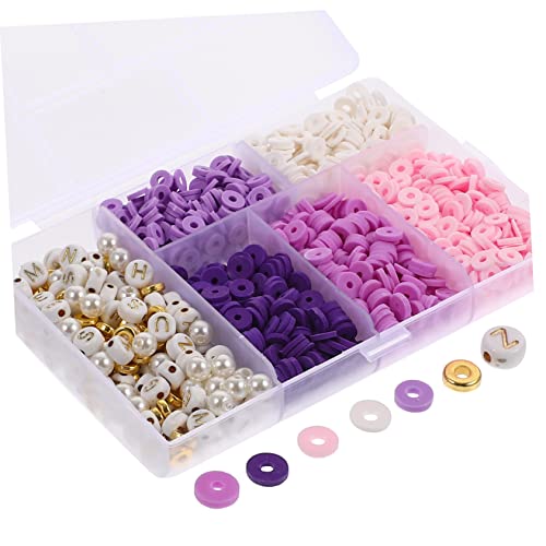 Lurrose 1 Satz Weiches Keramikset bastelsets+für+ bastel set für Perlen Reize Kit zum Herstellen von Armbändern für Mädchen Armbandherstellungsset für Mädchen Polymer-Ton von Lurrose