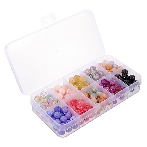 Lurrose 1 Schachtel Herstellung Anhänger Perlmuttperlen Kette Bausätze Sicherungsperlen-kit Reize Korn Goldene Buchstabenperlen Bausatz Multi Bastelsets Perlensets Armbandperlen Glas von Lurrose