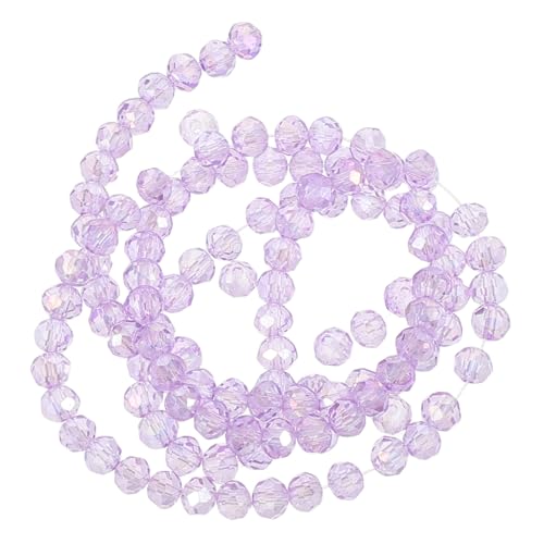 Lurrose 1 Sonnensteinperlen Natürliche Facettierte Steinperlen Mondstein Kristall-schmuckherstellungsset Perlenkristallarmbänder Perlenmasse Zur Schmuckherstellung Stoffperlen Glas Violet von Lurrose