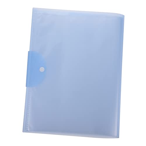 Lurrose 1 Stück 40 Mappe Taschenordner Aktenordner mit 40 Fächern Erweiterbarer Datei-Organizer Papier aufbewahrungstasche coupon bag a3-Dateiordner Aktenordner für die Schule Plastik Blue von Lurrose