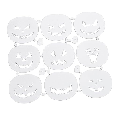 Lurrose 1 Stück Kürbis Grimasse Messer Halloween Stahl Stanzformen Halloween Stanzformen Halloween Prägevorlagen Prägewerkzeug Kürbis Schablonen Kürbis Stanzformen DIY Werkzeug von Lurrose