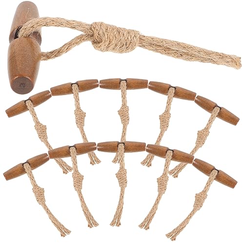 Lurrose 10 Paar Schnalle Aus Holzhorn Knöpfe Für Pullover Mantelknöpfe Tasten Schaltet Um Druckknopf Kabel Beschreibbar Stifte Umschaltknöpfe Für Kleidung Schließe Hundeknöpfe Baumwollseil von Lurrose