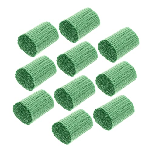 Lurrose 10 Rollen Stickgarn Für Teppiche Teppichhaken-kits Maschinenwaschbarer Teppich Schaffell Optische Täuschung Matte Stricken Bastelgarn Knüpfhaken-garnläufer Gobelinfäden Acryl Green von Lurrose