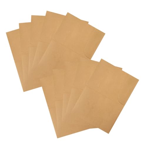 Lurrose 10 Stück Kraftpapier Ordner Erweiterbare Aktentaschen Kraftpapier Dokumentenhalter Papierbindertaschen Kraftpapier Aktenordner A4 Papier Organizer Portfolio Hülle A4 von Lurrose