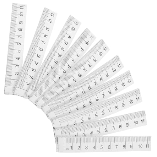Lurrose 10 Stück Papier Herrscher misst Herrscher metrisches Maßband Quilling-Zubehör aus Papier Lineal zum Zerreißen von Papier Maßband für Körpermaße Weiß Lurrose 10 Stück Papier Herrscher misst Herrscher metrisches Maßband Quilling-Zubehör aus Papier Lineal zum Zerreißen von Papier Maßband für Körpermaße Weiß von Lurrose