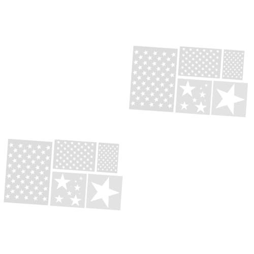 Lurrose 10 Stück Pentagramm Vorlage Mustervorlage Bastelschablonen Wiederverwendbare Schablonen Malvorlagen Zeichnungsvorlage Wiederverwendbare Federschablonen Malschablonen von Lurrose