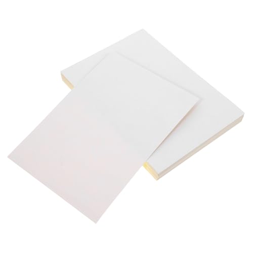 Lurrose 100 Blatt Druckerpapier bedruckbares selbstklebendes Papier bedruckbares Vinyl Versandaufkleber aufkleberpapier Etikettenpapier für Drucker selbstklebendes, klebriges Papier von Lurrose