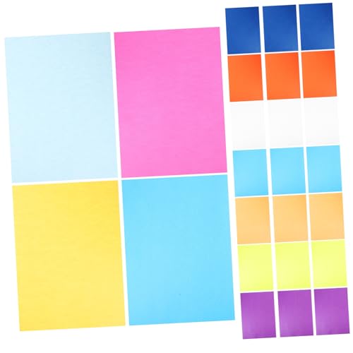 Lurrose 100 Blatt Farbdruckpapier Kartonpapier kreativpapier painting paper zeichenpapier Papierschneiden rund gestanztes Papier Druckerpapier Papier zum Basteln Papier für Drucker von Lurrose