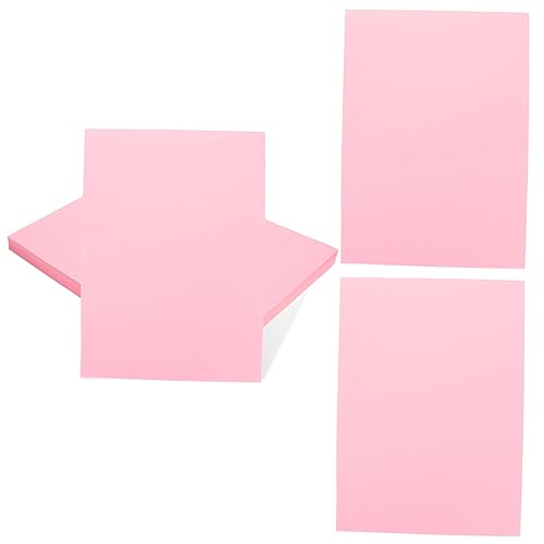 Lurrose 100 Blatt Farbiges A4-papier Bastelpapier Weißes Papier Kunstdruckpapier Druckerpapier Handgeschöpftes Papier Kartonpapier Papier Für Drucker Konstruktionspapier Druckpapiere Rosa von Lurrose