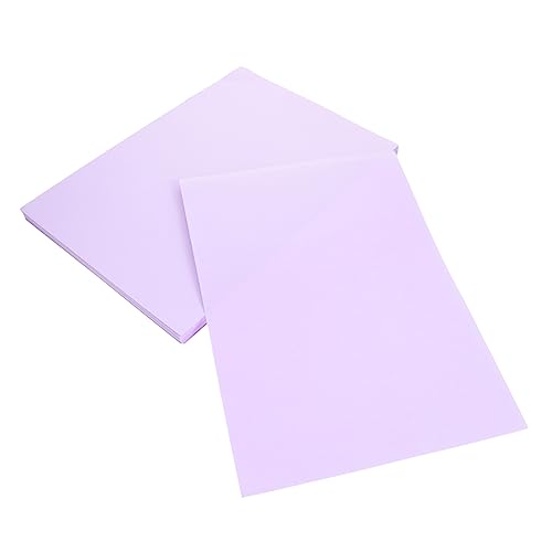 Lurrose 100 Blatt Farbiges A4-papier Geschenkpapier Konstruktionspapier Zeichenpapier Pastellpapier Bastelpapier Kunstdruckpapier Druckerpapier Papierfarbe Rosa Kopierpapier Lavender von Lurrose