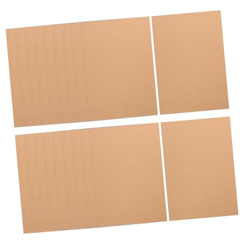 Lurrose 100 Blatt Kraftkarton Kartonpapier Kartenpapier Leere Weiße Karten Und Umschläge Kartenvorrat Karteikarten Braunes Papier Kartenherstellung Leere Notizkarten Kraftpapier von Lurrose